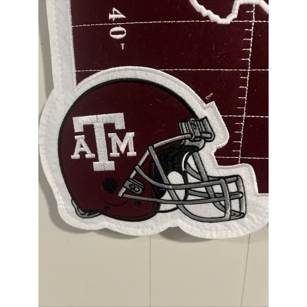 NCAA Team Spirit Sports Door Decor A&M Texas Aggies Maroon And Gray NWT Football